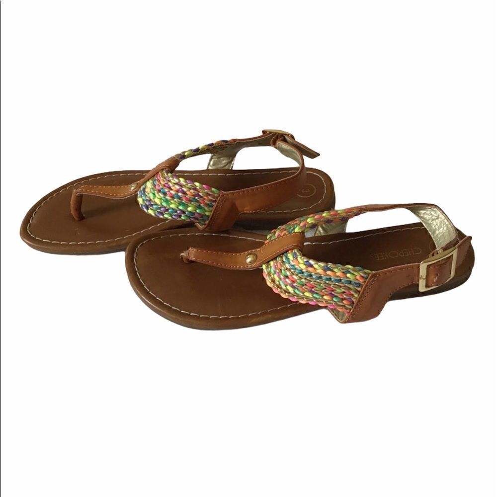 Cherokee Leather Braided Thong Sandal